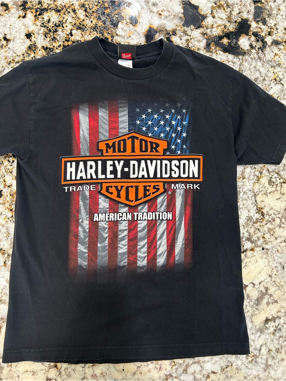 Vintage Harley Davidson Shirt Mens Size M Black Eagle Pig Trail Rogers Arkansas